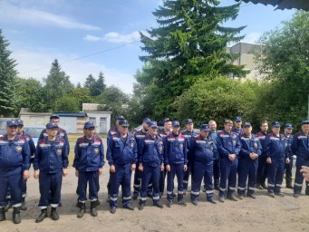 ​Аттестация на право ведения аварийно-спасательных работ в ПЧ Дмитриевского района