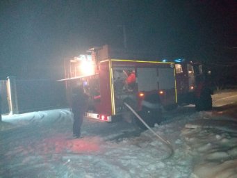 Пожар в п. Теткино