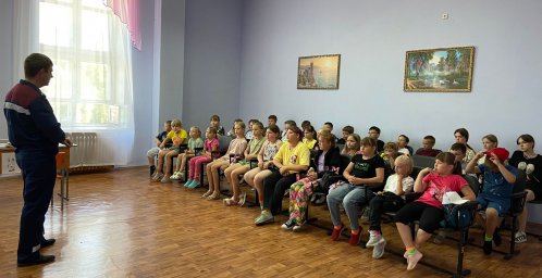 ​Занятие по безопасности в пришкольных лагерях Беловского района