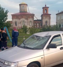 ​Тимские огнеборцы на ДТП