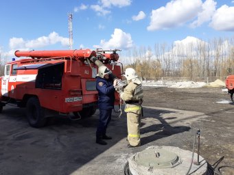 ​Пристенские огнеборцы сдали зачеты