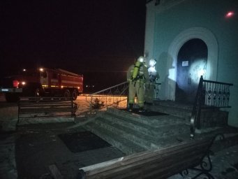​Пожарно-тактические занятия Глушковских огнеборцев