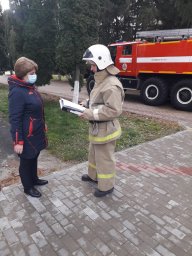 ​Пожарно-тактические учения в Глушковской СОШ