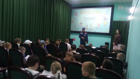 ​О пожарной безопасности узнали дети из Золотухинской школы