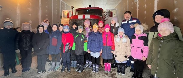 ​Горшеченские школьники в пожарной части