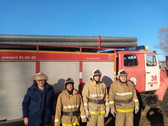 ​Пристенские огнеборцы провели пожарно-тактические занятия