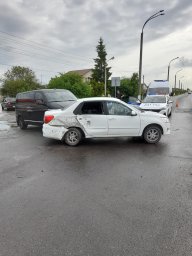 ​В Октябрьском районе произошло ДТП с тремя автомобилями