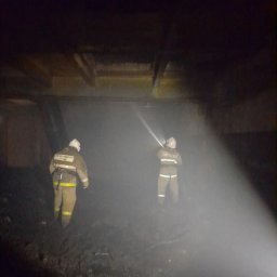 Золотухинские огнеборцы на ликвидации горения