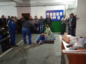 Занятия по оказанию первой медицинской помощи в Кореневском районе.