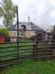 Пожар в Золотухинском районе.