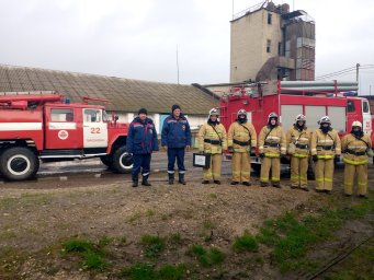 ​Пожарно-тактическое учение в Большесолдатском районе