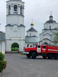 ​Проведение пожарно-тактического учения Рыльскими пожарными