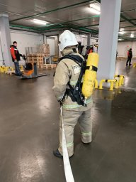 ​Октябрьские пожарные провели учения на ОП МПК Мираторг