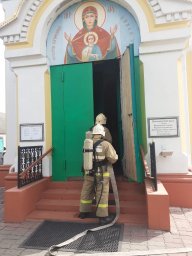 ​Пожарно-тактические занятия в Солнцевском районе
