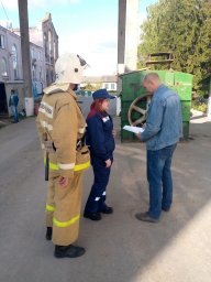 ​В Большесолдатском районе проведён рейд совместно с проверкой ППВ
