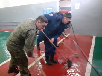 Субботник в Пристенской ПЧ.