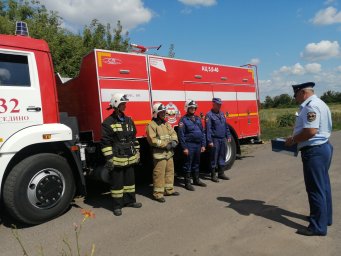 ​Огнеборцы Курского района на изучении района выезда