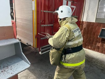 ​Октябрьские огнеборцы сдали квартальные зачеты