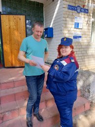 ​Проверка жилого сектора в с. Студенок Студенокского сельсовета Рыльского района