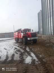 Пожарные Суджанского района ликвидировали возгорание зерна