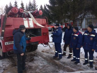 ​Учебный пункт  Противопожарной службы Курской области продолжает обучение