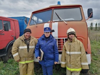 ​ПЧ Медвенского района провела проверку боеготовности &laquo;Добровольной пожарной команды&raquo;