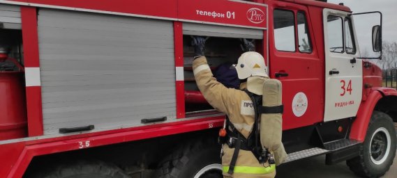 ​Пожарно-тактические занятия &ndash; на территории Гостинично - развлекательного комплекса &laquo;Грация&raquo;