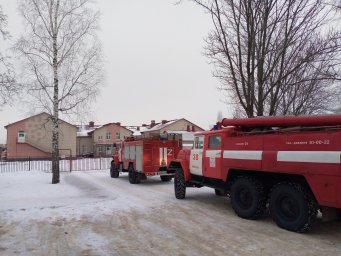 ​Пожарно-тактические занятия Пристенских огнеборцев