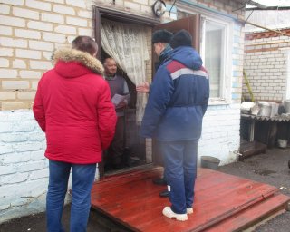 Подворовый обход в Черемисиновском районе