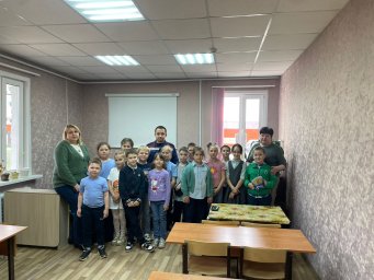Занятие по пожарной безопасности в Поныровском районе