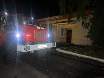 ​Черемисиновские огнеборцы на ночном ПТЗ