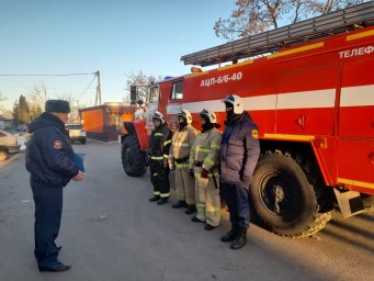​Пожарно-тактические занятия огнеборцев ПЧ№ 32