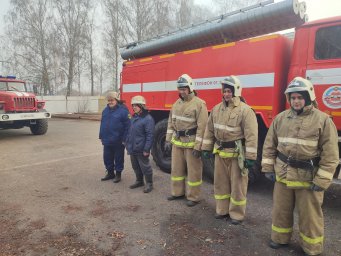 ​Рыльские огнеборцы на учениях