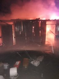 Выезд пожарных Октябрьского района на тушение