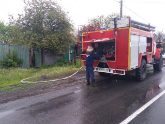 ​Горение бесхозного дома ликвидировано