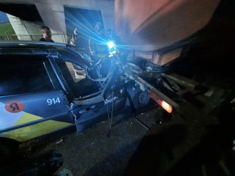 Ликвидация загорания автомобиля