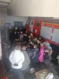 ​Ребята из средней школы №2 г. Фатежа в гостях у пожарных