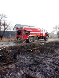 ​Контролируемые палы сухой травы в Октябрьском районе