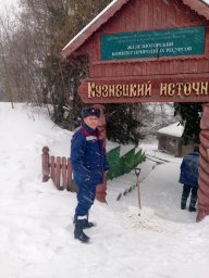 ​Работники ПЧ Железногорского района провели осмотр купели на праздник Крещения Господня