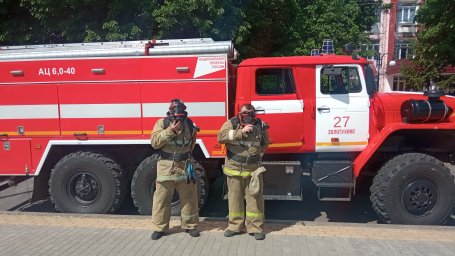 ​Пожарно-тактические занятия в ПЧ Золотухинского района
