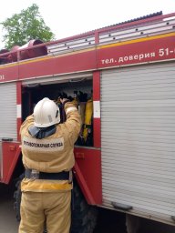 ​Пристенские пожарные на ПТЗ