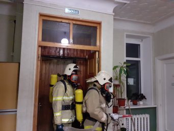 ​Пристенские огнеборцы провели тренировку