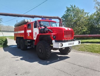 ​Рыльские пожарные приняли участие в учебной тренировке
