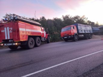 ​Огнеборцы Курского района на ликвидации последствий ДТП