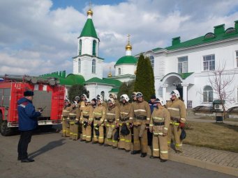 ​Проведение пожарно-тактического учения в п. Золотухино