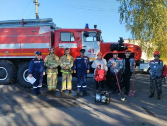 ​Солнцевские огнеборцы на изучении района выезда