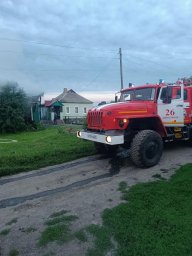 ​Горение дома в д. Фокино Дмитриевского района ликвидировано