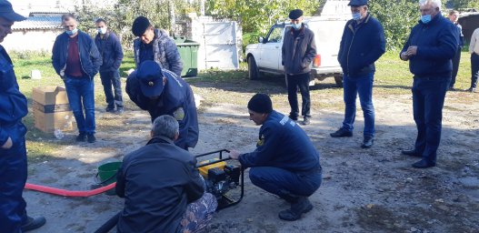 ​Профессиональная подготовка ДПД по использованию пожарных мотопомп
