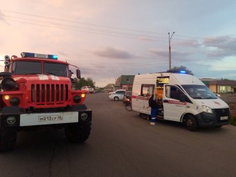 Огнеборцы ПЧ Октябрьского района на выезде на ДТП