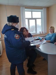 Профилактический инструктаж с работниками МО Посёлок Горшечное.